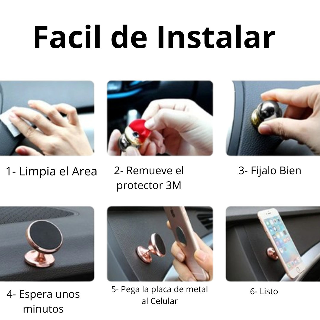 El soporte para tu celular magnético que transforma tu experiencia al conducir! 🚗📱